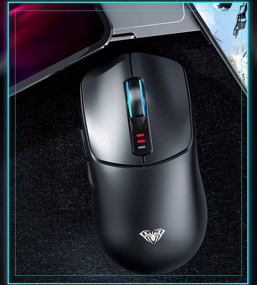 Chuột gaming Aula SC580 3 mode (Có dây/ 2.4G/ Bluetooth/ Đen/ Trắng/ Đỏ)