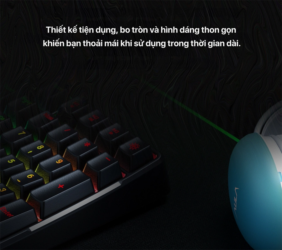 Chuột gaming Aula SC580 3 mode (Có dây/ 2.4G/ Bluetooth/ Đen/ Trắng/ Đỏ)