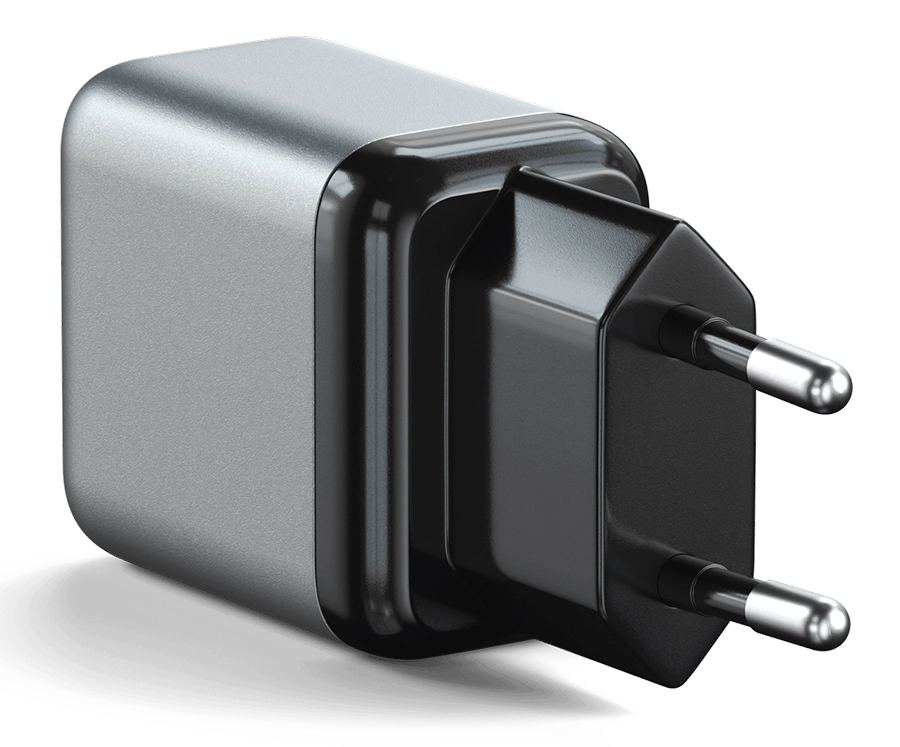 Cốc sạc nhanh Satechi 30W USB-C PD GaN Wall Charger (Chân tròn EU)