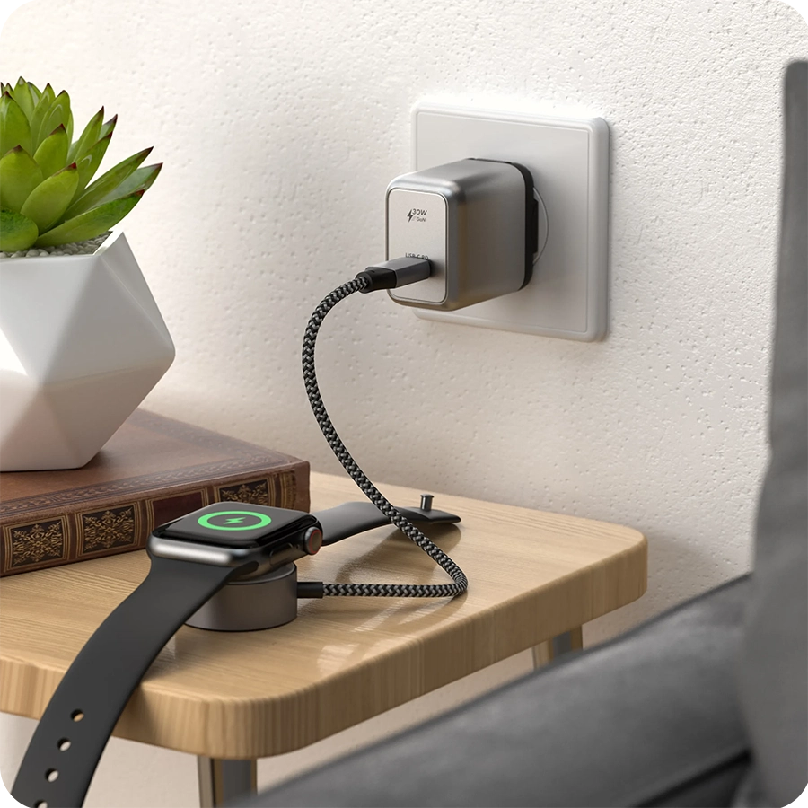 Cốc sạc nhanh Satechi 30W USB-C PD GaN Wall Charger (Chân tròn EU)