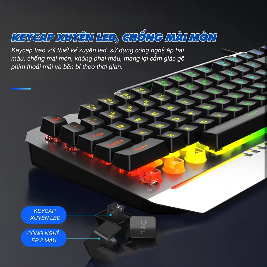Combo Bàn Phím và Chuột Giả Cơ AULA T102