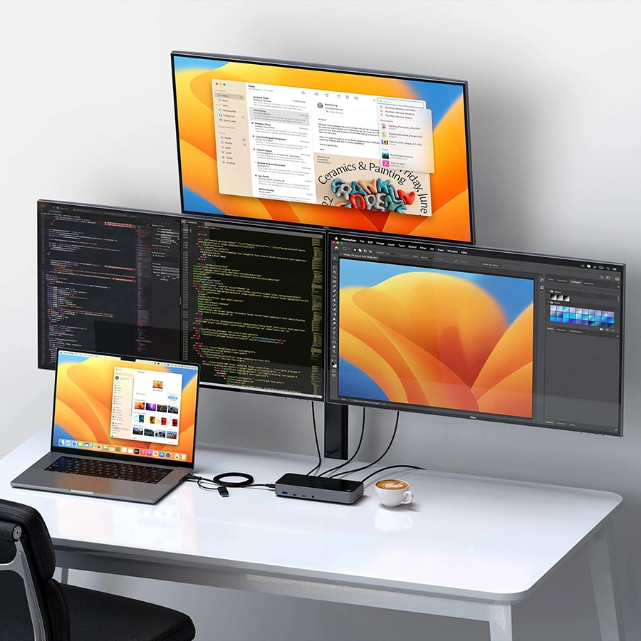 Dock dual USB-C Satechi 12 in 1