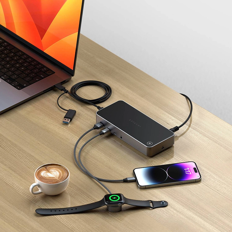 Dock dual USB-C Satechi 12 in 1