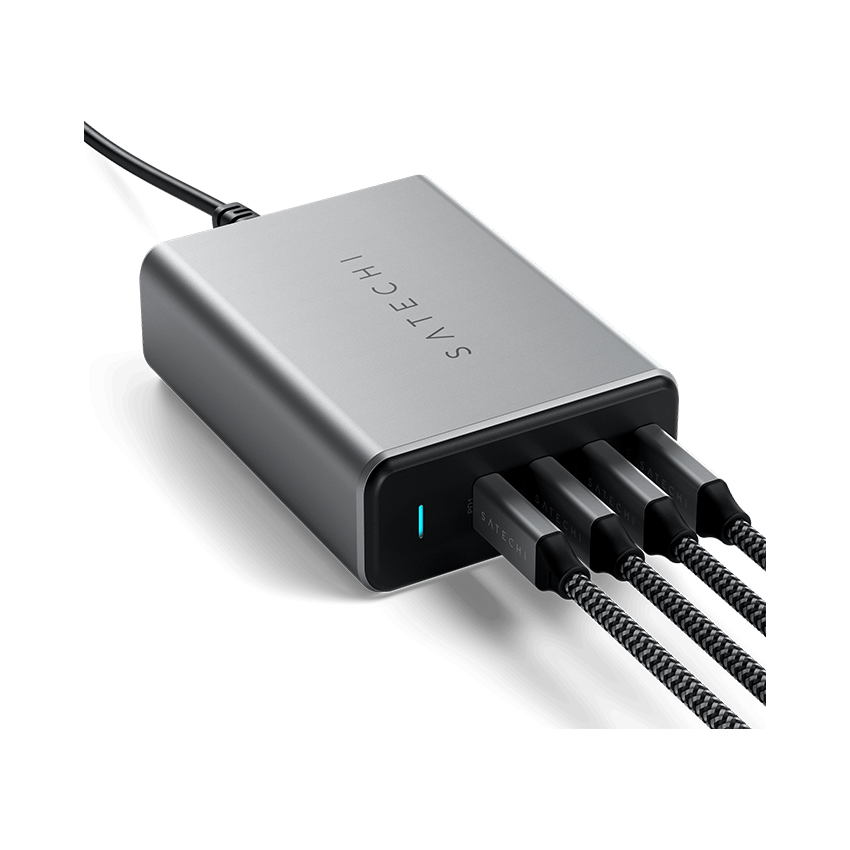 Dock sạc Satechi USB-C 165W PD 4 cổng (GaN, sạc nhanh đa thiết bị)