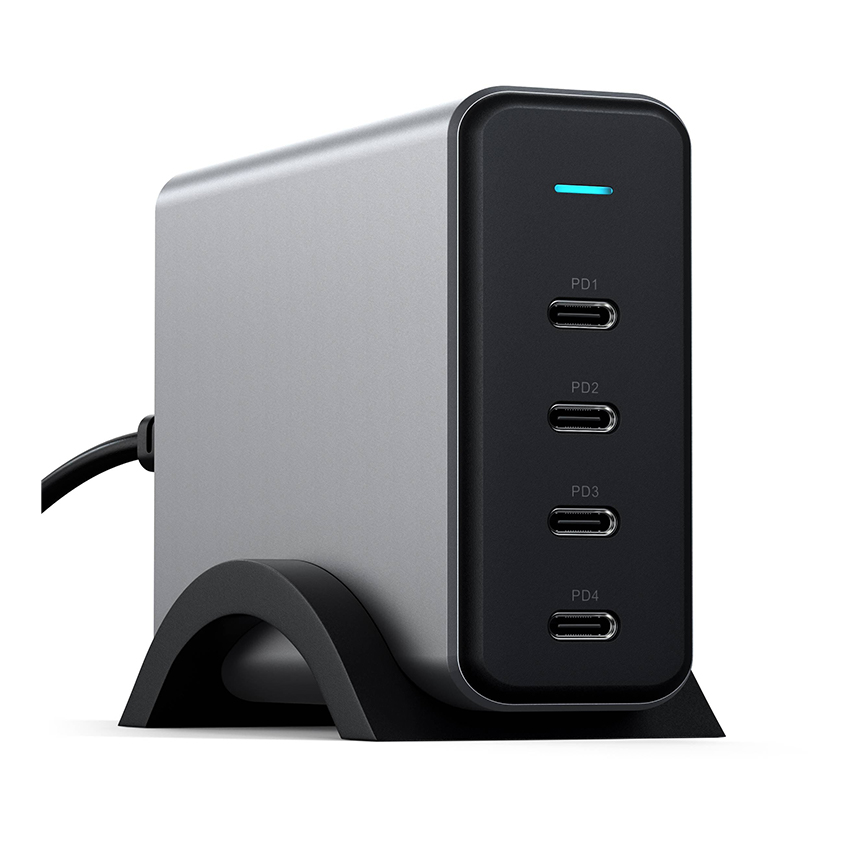 Dock sạc Satechi USB-C 165W PD 4 cổng (GaN, sạc nhanh đa thiết bị)
