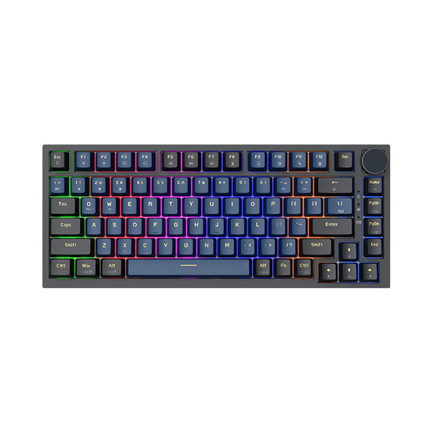 Bàn phím chơi game cơ EDRA EK375v2 - Alpha (Black + Blue)