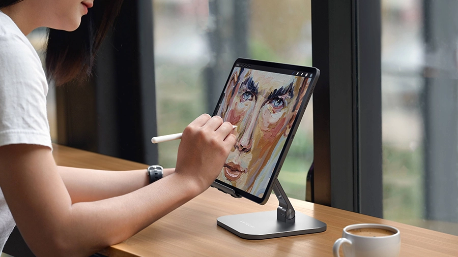 Giá đỡ nhôm Satechi Aluminum Stand cho iPad (Gập gọn, màu bạc)