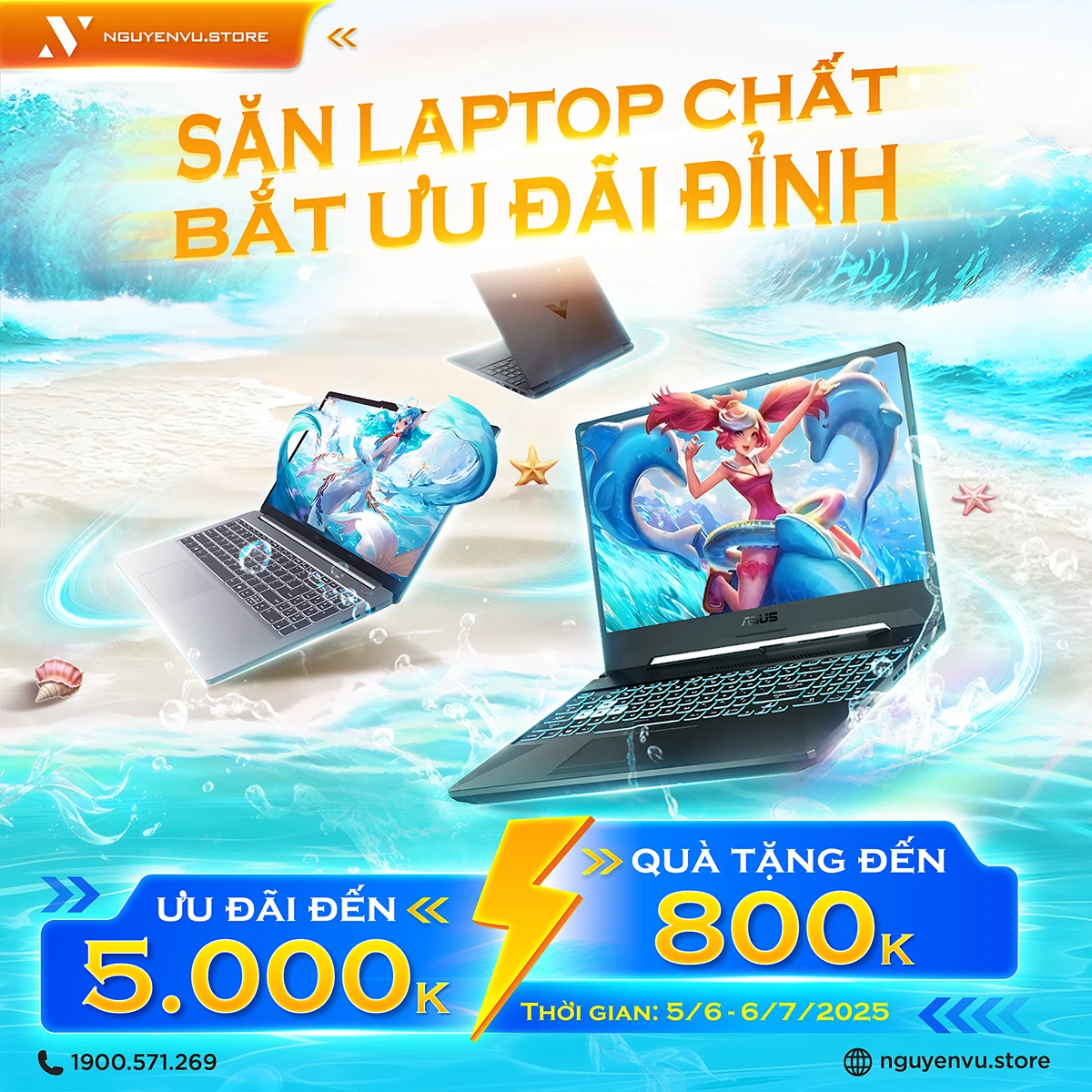SĂN LAPTOP CHẤT - BẮT ƯU ĐÃI đến 5.000.000Đ | Nguyễn Vũ Store
