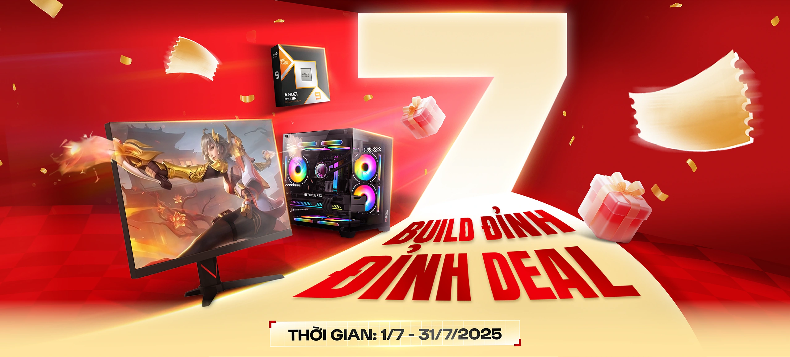 BUILD ĐỈNH - ĐỈNH DEAL | PC ưu đãi đến 3.6 TRIỆU