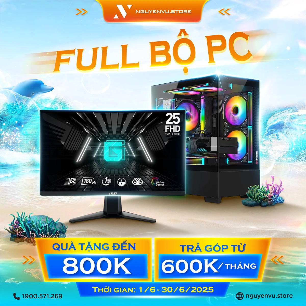 Build PC kèm màn hình nhận ngay Combo Gear đến 800K | Nguyễn Vũ Store