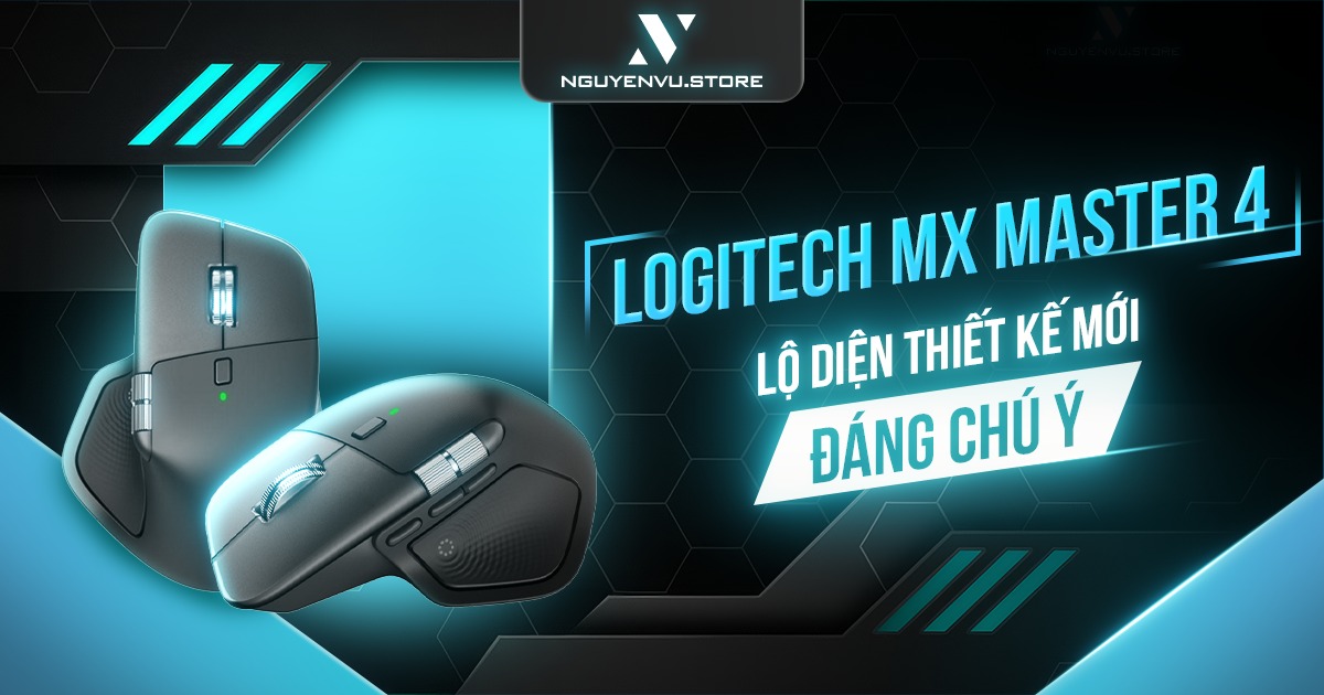 Logitech MX Master 4 Rò Rỉ Thiết Kế Mới, Thêm Nút Bấm và Khả Năng Tích Hợp AI Đang Gây Sốt
