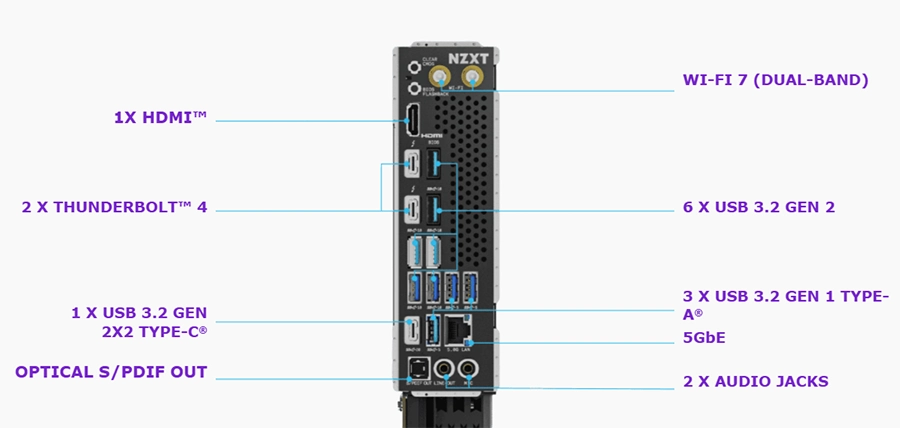 Mainboard NZXT N9 Z890 WIFI (Chipset Z890, Socket LGA 1851, DDR5 192Gb, ATX)