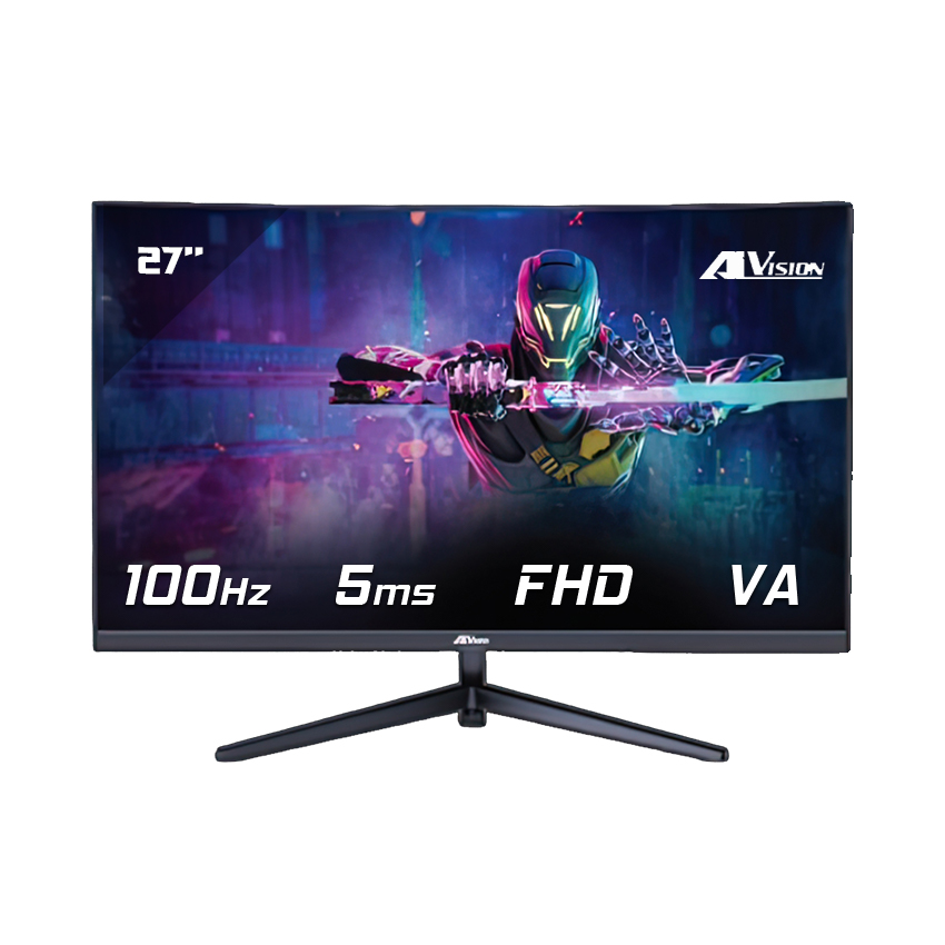 Màn hình cong AiVision A275FC 27" FHD VA 100Hz 5ms (Black)