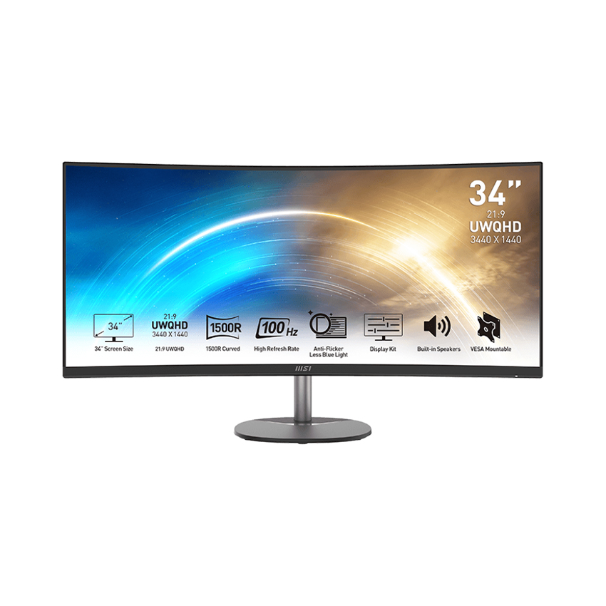 Màn hình Cong MSI Pro MP341CQ 34 inch UWQHD VA 100Hz 1ms