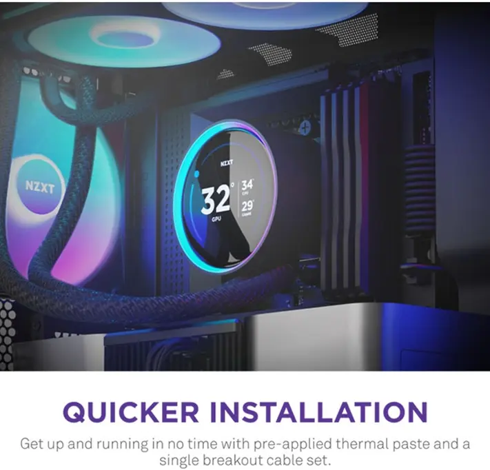 Tản Nhiệt Nước NZXT KRAKEN ELITE 420 RGB ( Trắng/ Đen)