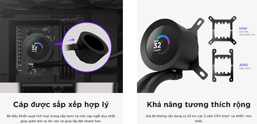 Tản Nhiệt Nước NZXT Kraken Plus 240 V2 Black - 240mm (RL-KN240-B2)
