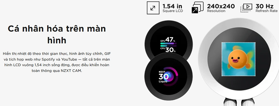 Tản Nhiệt Nước NZXT Kraken Plus 360 RGB (Đen/ Trắng)