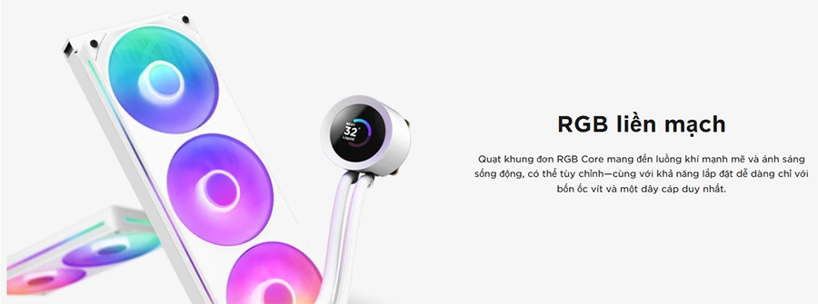 Tản Nhiệt Nước NZXT Kraken Plus 360 RGB (Đen/ Trắng)