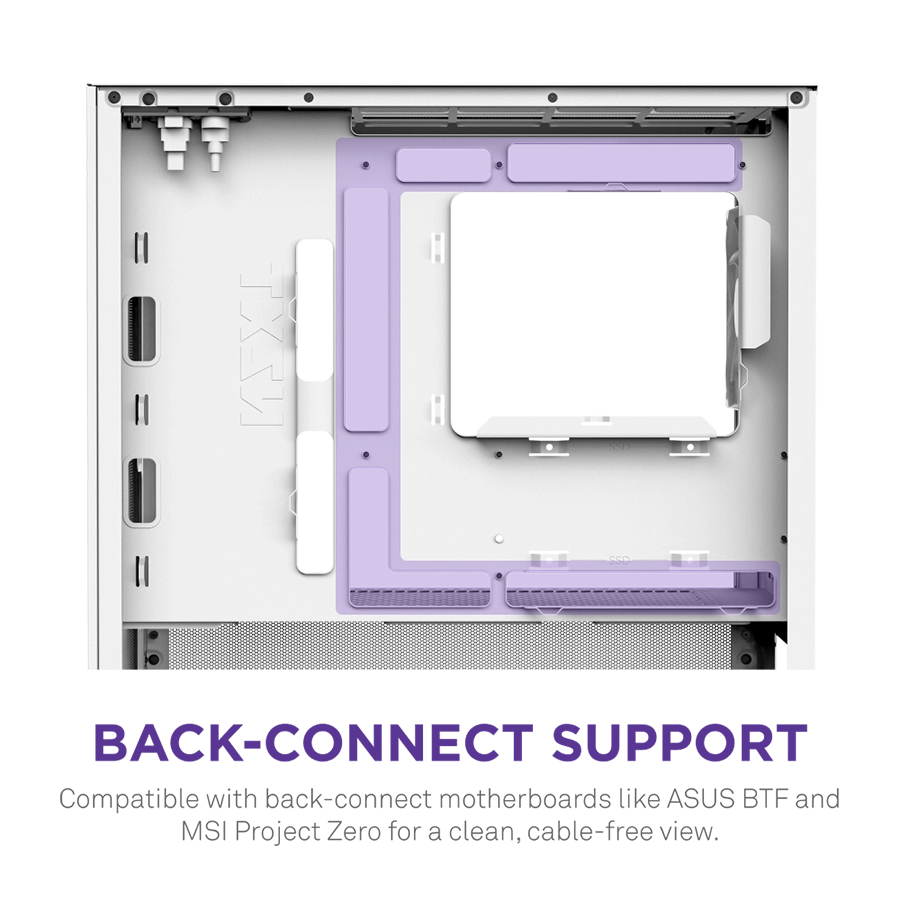 Vỏ Case NZXT H3 FLOW Micro-ATX Trắng | Đen (Sẵn 1 Fan)