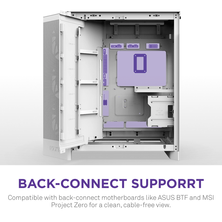 Vỏ Case NZXT H9 Flow RGB Mid-Tower ( Trắng/ Đen )