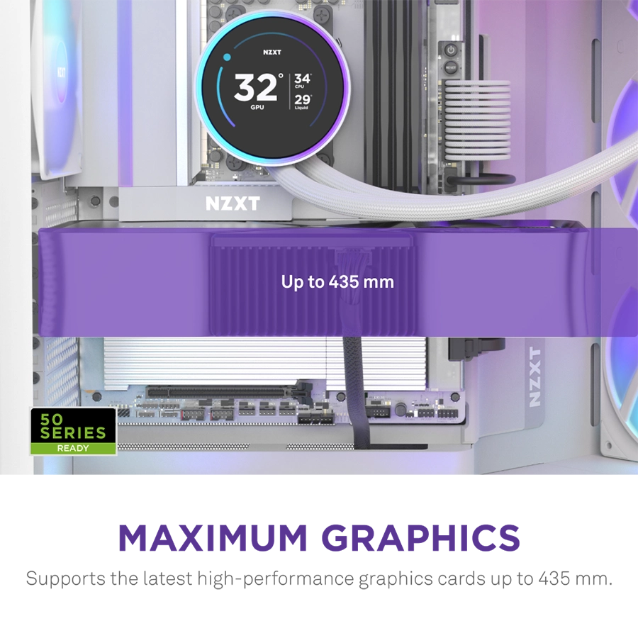 Vỏ Case NZXT H9 Flow RGB Mid-Tower ( Trắng/ Đen )