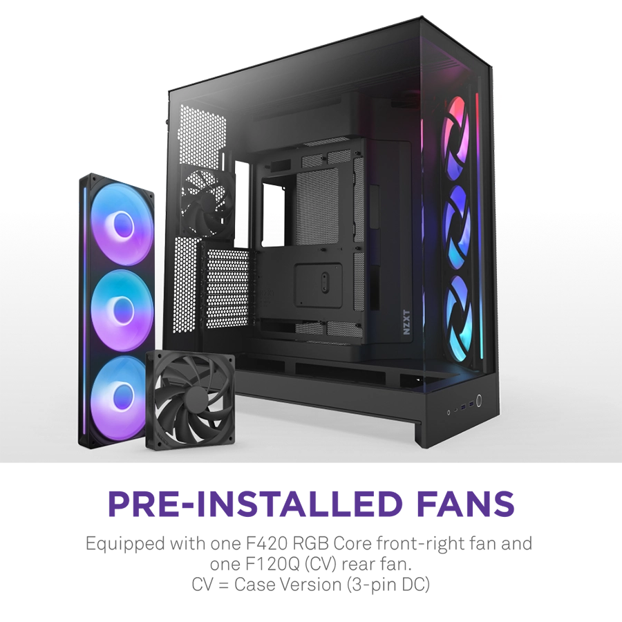 Vỏ Case NZXT H9 Flow RGB Mid-Tower ( Trắng/ Đen )