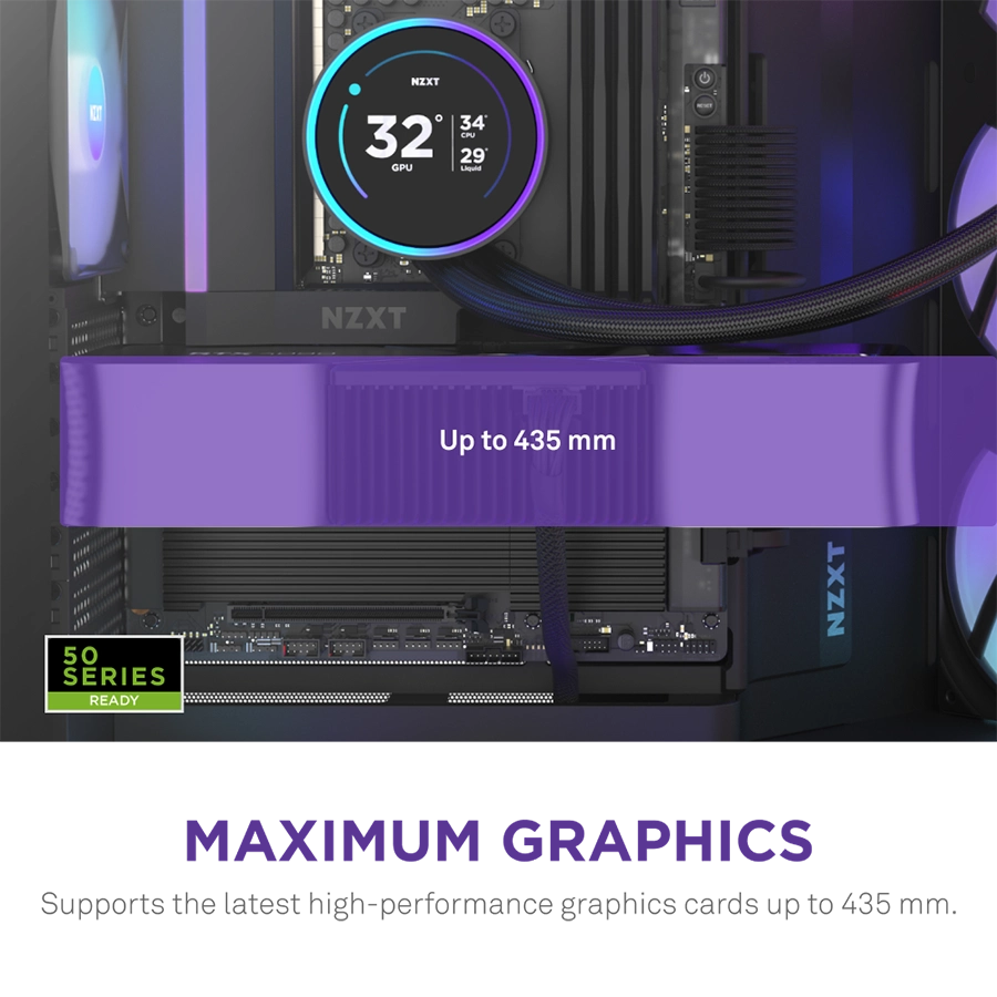 Vỏ Case NZXT H9 Flow RGB Mid-Tower ( Trắng/ Đen )