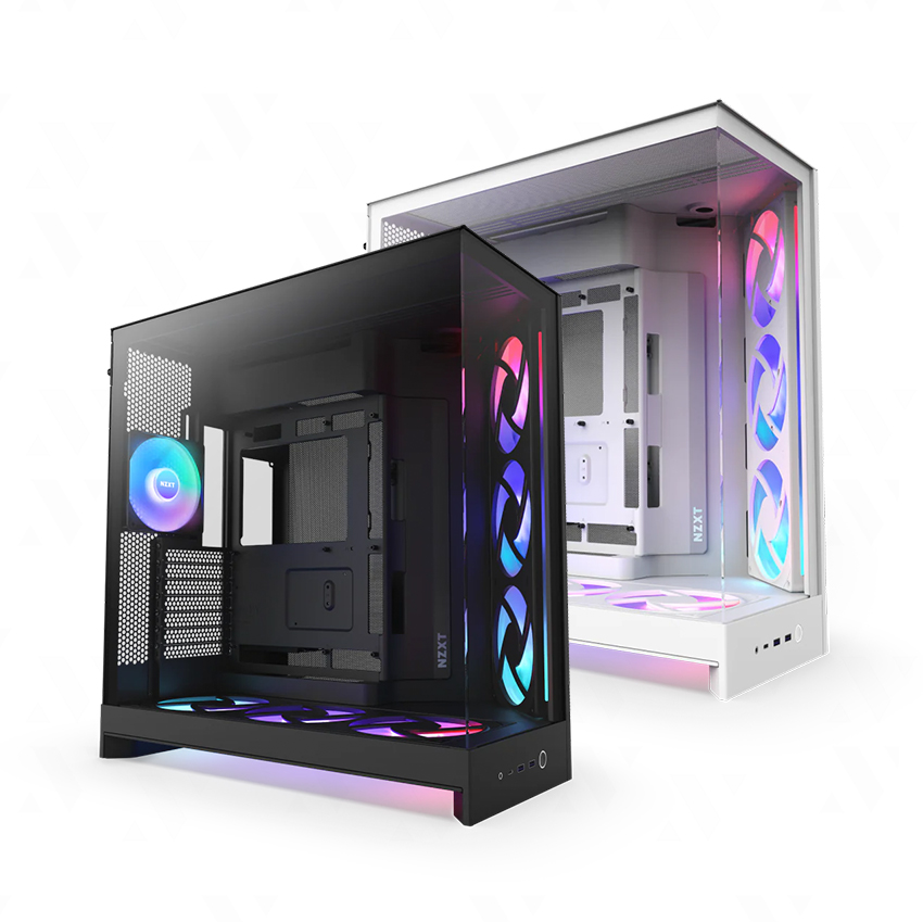 Vỏ Case NZXT H9 Flow RGB Plus Mid-Tower ( Trắng/ Đen )