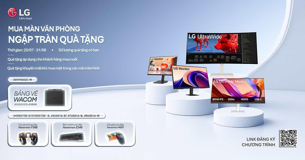 Màn Hình Văn Phòng LG Quà Tặng Đến 1.490K | Nguyễn Vũ Store