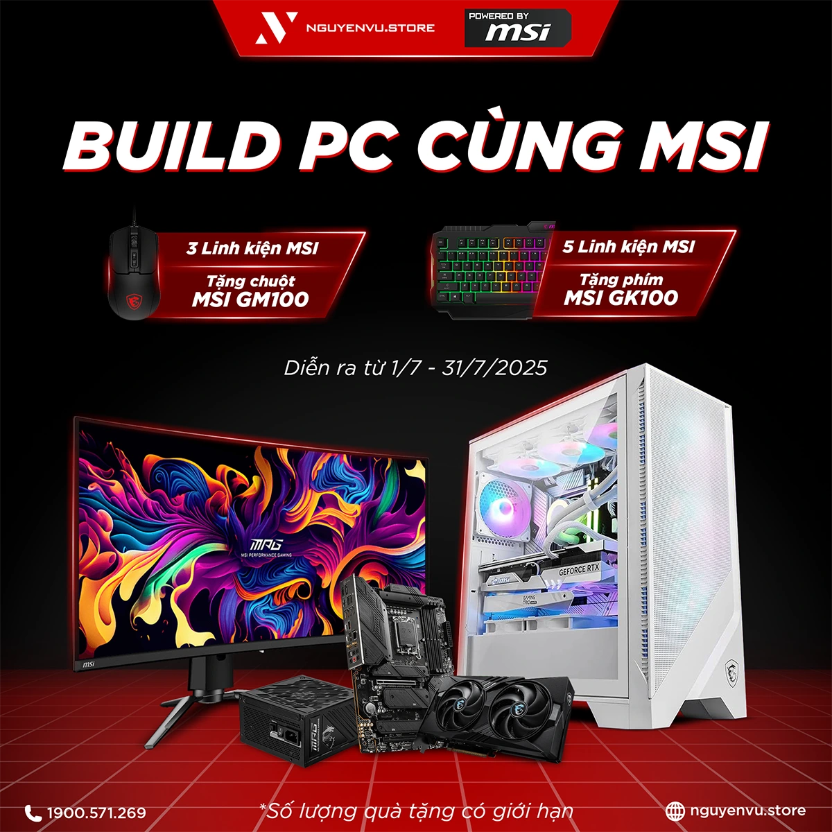 [Nguyễn Vũ x MSI] Build PC cùng MSI rinh quà đến 490K