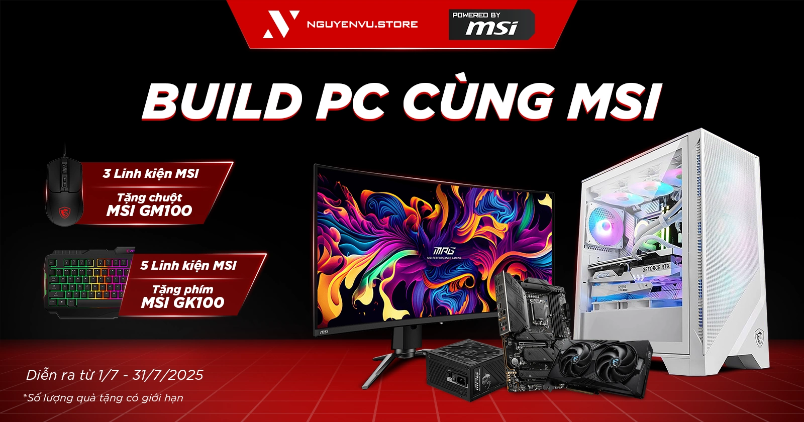 [Nguyễn Vũ x MSI] Build PC cùng MSI rinh quà đến 490K