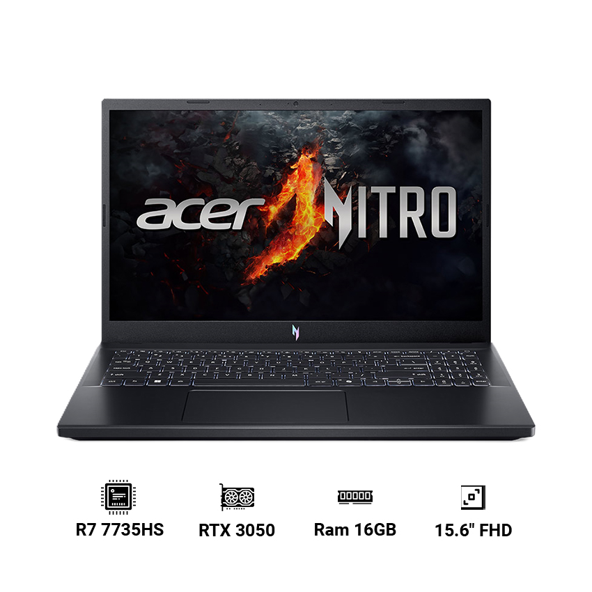 Laptop ACER Nitro V 15 ProPanel ANV15-41-R0FE (R7 7735HS/ 16GB/ 512GB/ GeForce RTX 3050/ Windows 11)