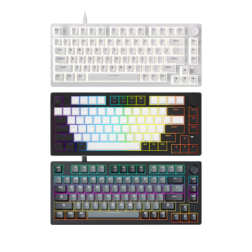 Bàn phím cơ DareU EK75 (Keycap PTB, Type-C, DareU Dream Switch, Led RGB)