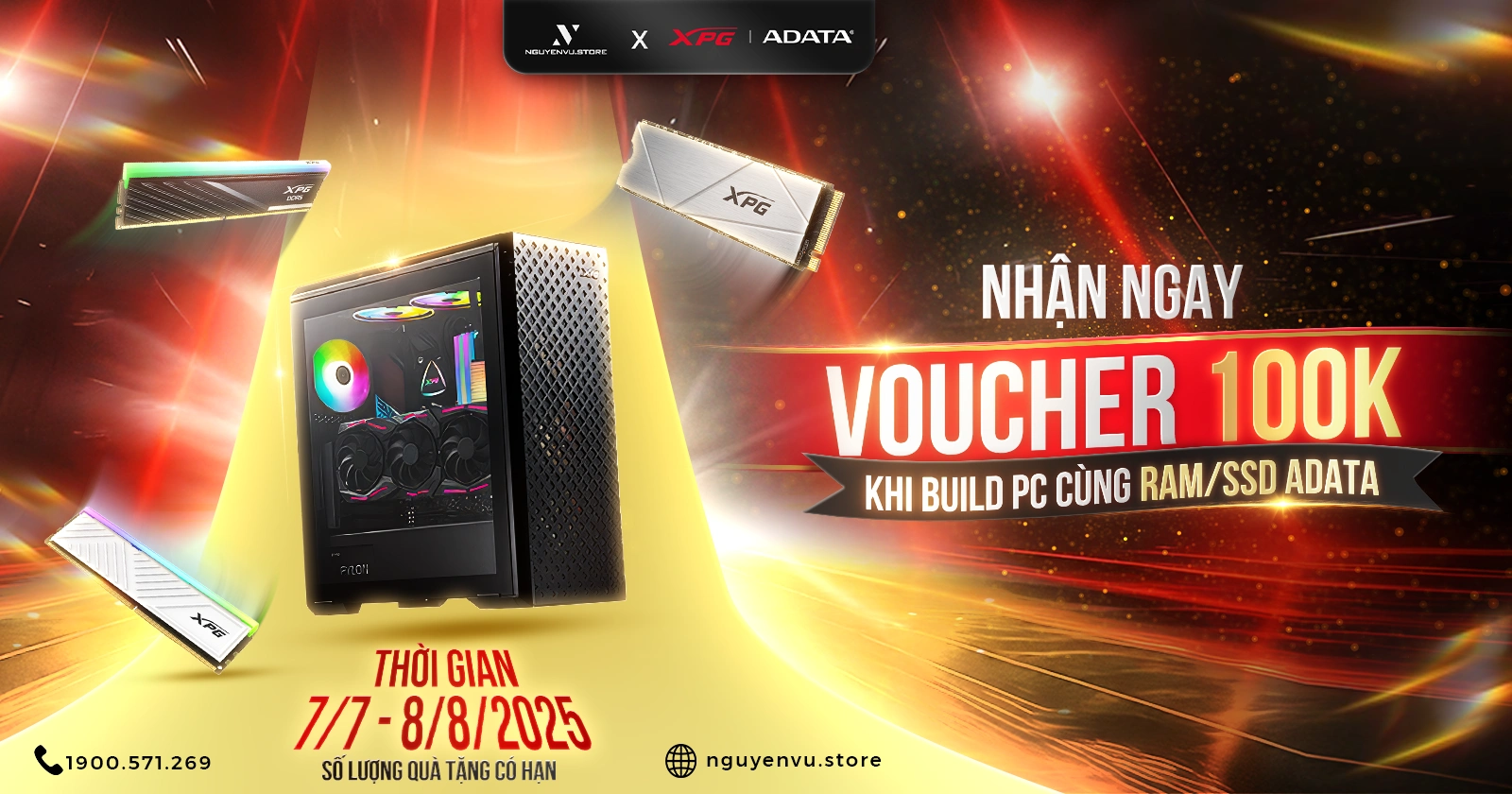 [Nguyễn Vũ x ADATA] Build PC rước voucher 100.000 VND