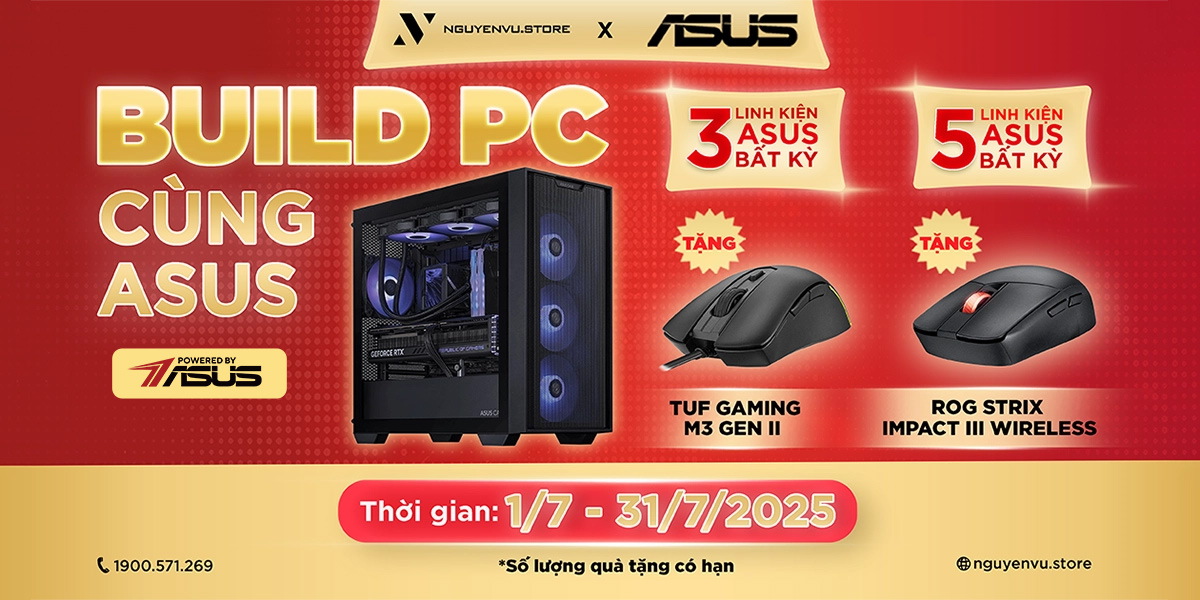 BUILD PC CÙNG ASUS "CHỐT" QUÀ lên đến 1.89 TRIỆU