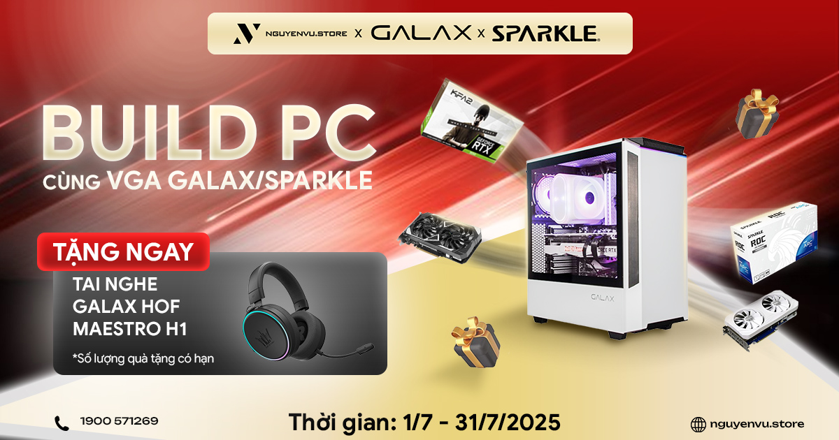 Build PC cùng VGA Galax/Spakle tặng ngay Galax HOF Maestro H1