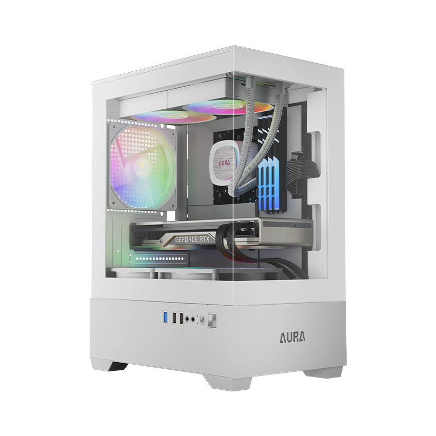 Case máy tính Gamdias AURA GC9M Elite ARGB White CAAURAGC9MELWHGA