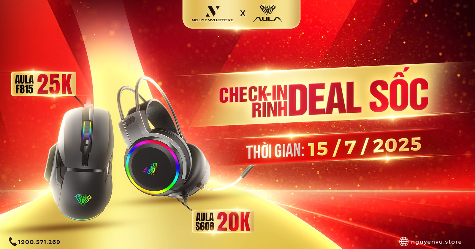 [Nguyễn Vũ x AULA] Check-in Rinh Deal Sốc AULA