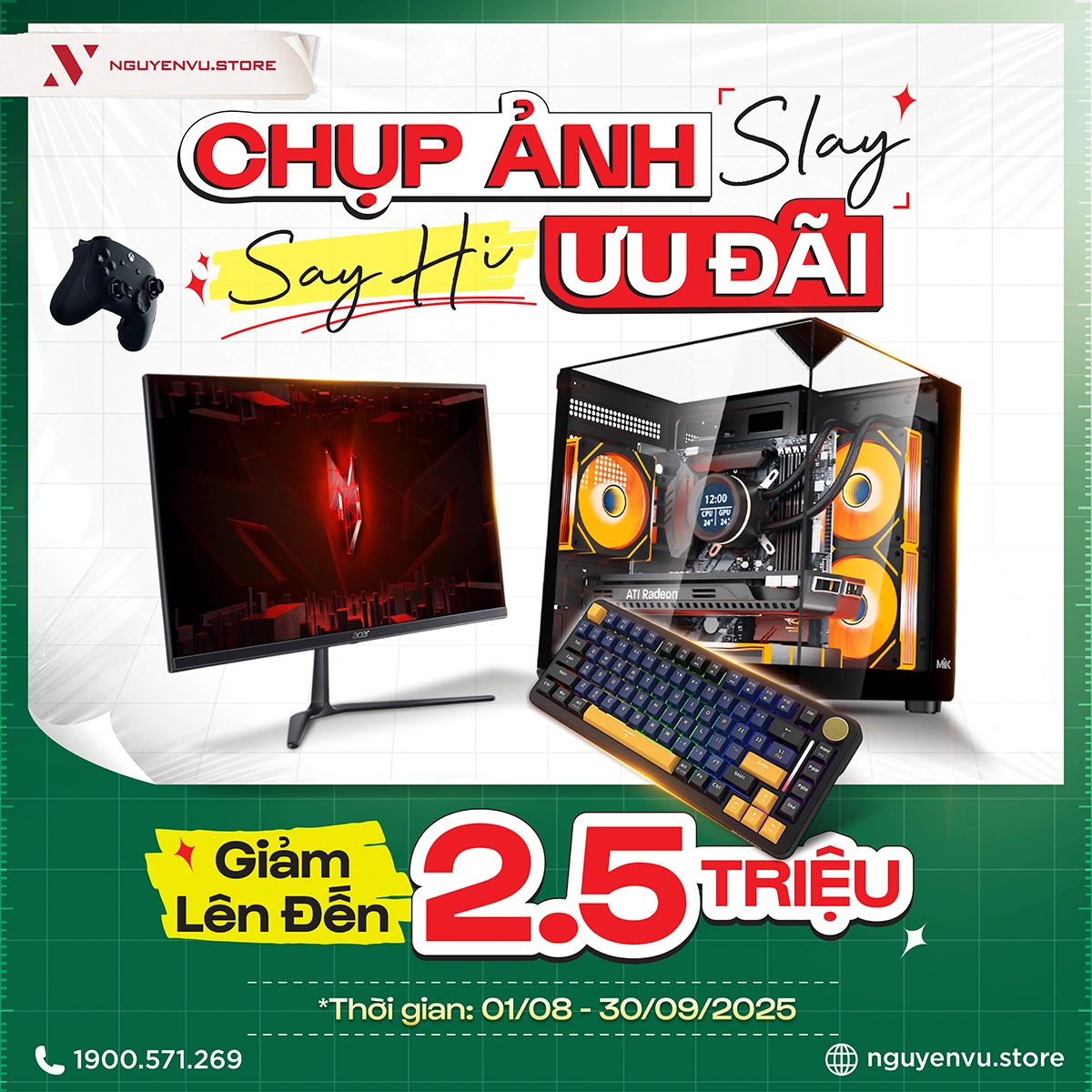 Check-in Tại Nguyễn Vũ Store Nhận Ưu Đãi Lên Đến 2.5 TRIỆU