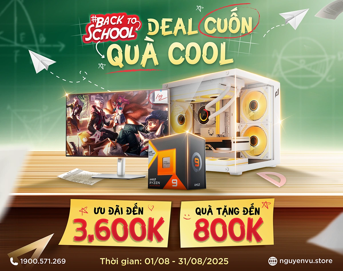 Build PC ưu đãi đến 3.6 triệu, quà tặng đến 800K | Nguyễn Vũ Store