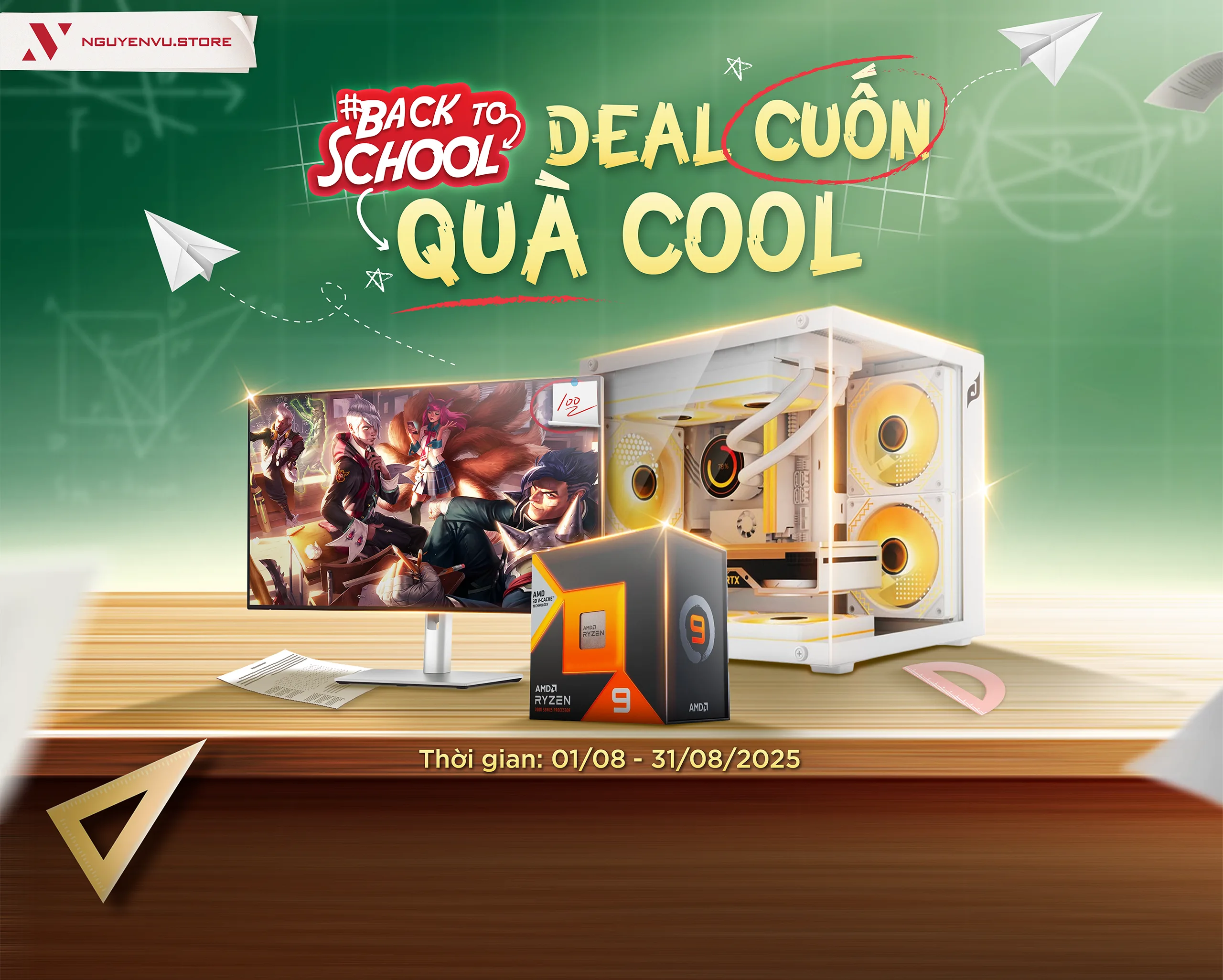 Build PC ưu đãi đến 3.6 triệu, quà tặng đến 800K | Nguyễn Vũ Store