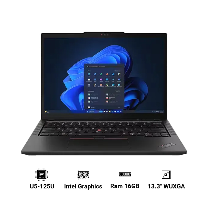 Laptop Lenovo ThinkPad X13 Gen 5 21LU004NVN (Intel Core Ultra 5 125U | 13.3 inch WUXGA | 16GB | 512GB | Win 11 Pro | Đen)