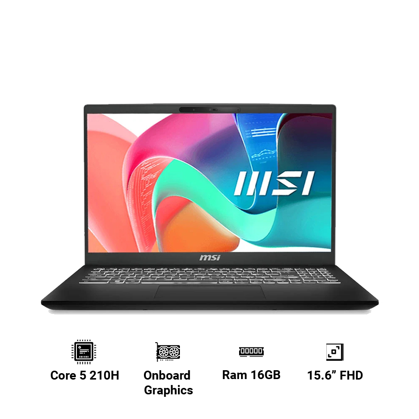 Laptop MSI Modern 15 H C2RMG-292VN (Core 5-210H | 16GB DDR4 | 1TB | Onboard Graphics | 15.6" FHD 60Hz | Win 11)