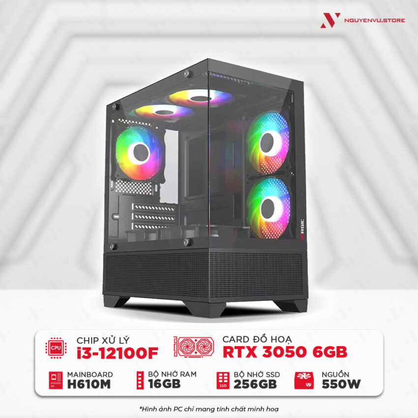Cấu hình PC gaming i3 12100F RTX 3050