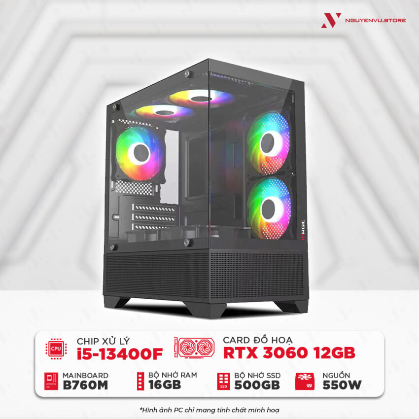 Cấu hình PC gaming intel 13400F RTX 3060