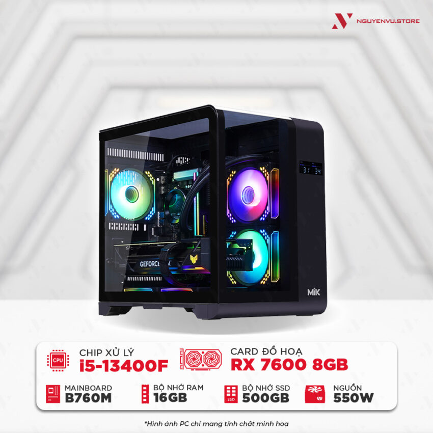Cấu hình i5 13400F RX 7600 giá tốt
