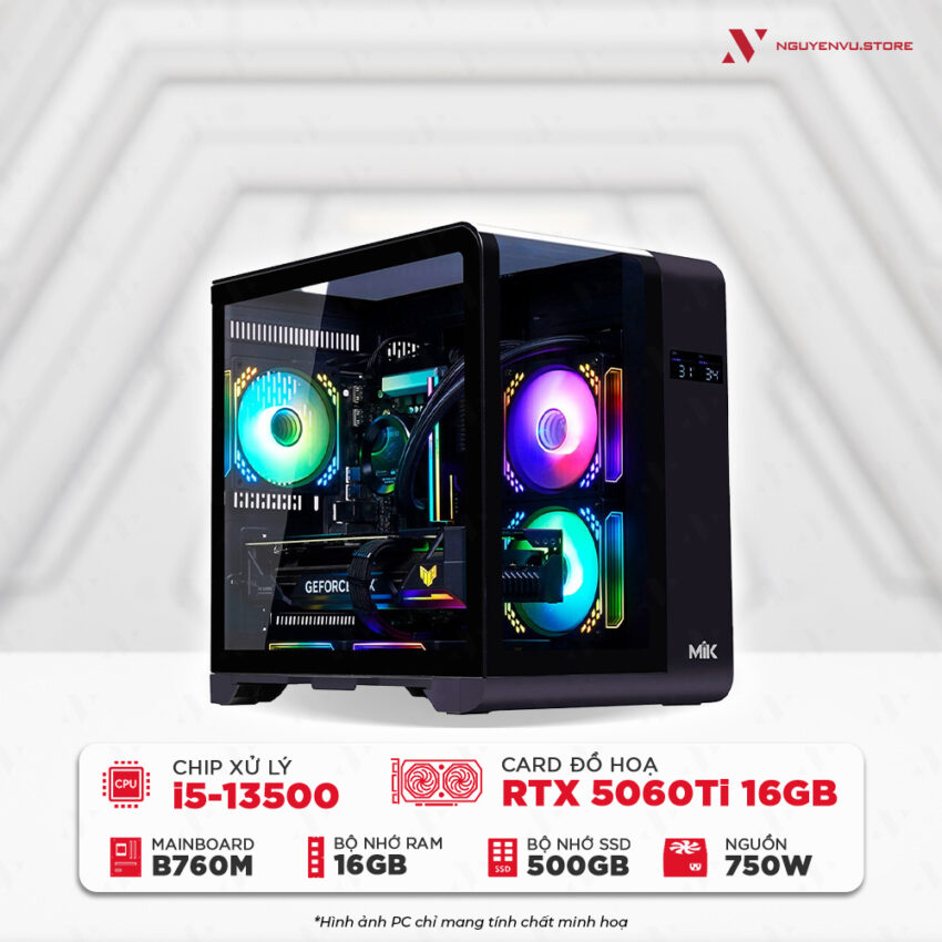 Cấu hình PC Gaming i5 13500 RTX 5060 Ti