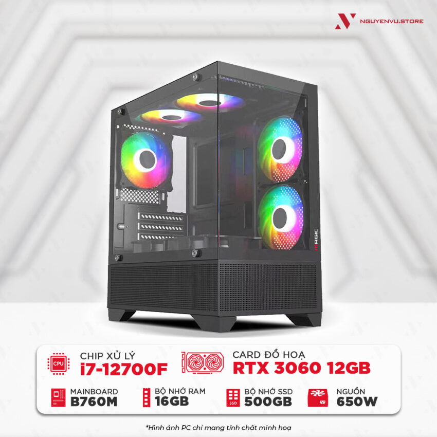 Cấu hình PC Intel i7 12700F RTX 3060