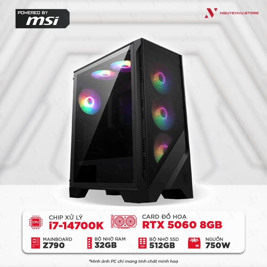 Cấu hình Msi i7 14700K RTX 5060