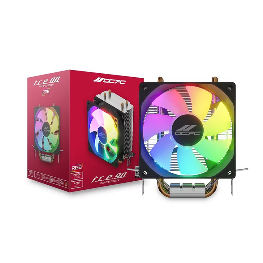 Tản nhiệt khí OCPC ICE-90 RGB BLACK - OCCICE90RBK